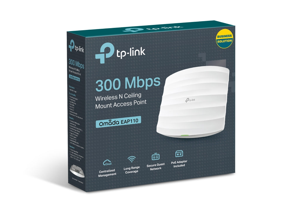 Punto de Acceso TP-Link 300 Mbps Ceiling Mount Wi-Fi 1×10/100 Mbps
