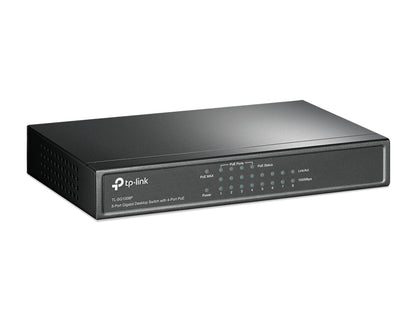 Switch TP-Link 8-Port Gigabit Desktop 4-Port PoE PORT 4× Gigabit PoE Ports 4× Gigabit Non-PoE Ports