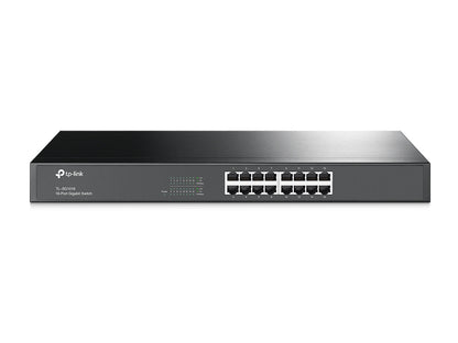 Switch TP-Link 16-Port Gigabit Switch 16× Gigabit RJ45 Ports 1U 19-inch Rack-mountable Steel Case Plug and Play