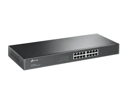 Switch TP-Link 16-Port Gigabit Switch 16× Gigabit RJ45 Ports 1U 19-inch Rack-mountable Steel Case Plug and Play