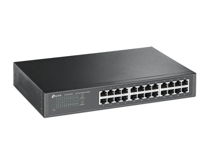 Switch TP-Link 24-Port Gigabit Switch 24× Gigabit RJ45 Ports 1U 13-inch Rack-mountable Steel Case Plug and Play