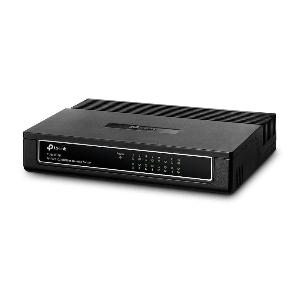 SWITCH DE ESCRITORIO TP-LINK CON 16 PUERTOS FAST ETHERNET 8