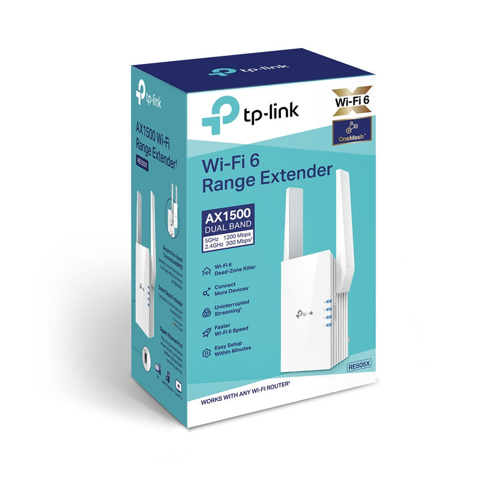 Repetidor TP-Link OneMesh Wi-Fi 6 300 Mbps at 2 4 GHz 1201 Mbps at 5 GHz 1 pack