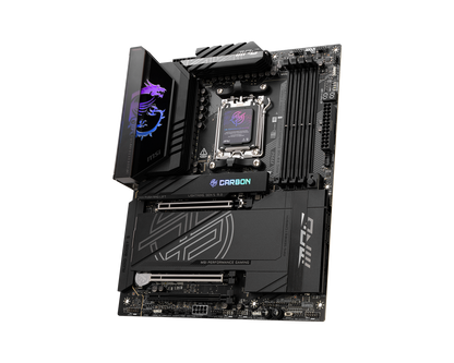 Tarjeta Madre MSI MPG X870E CARBON WIFI ATX Socket AM5 AMD X870E 256GB DDR5 HDMI/DP para AMD