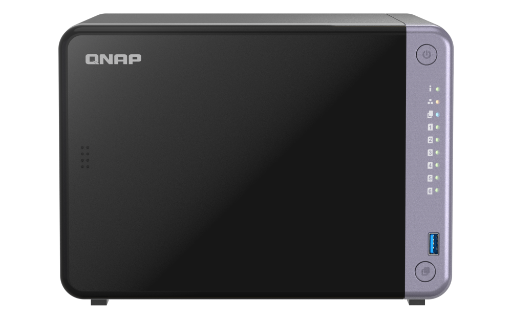 Unidad NAS QNAP CPU ARM Alpine AL524 Quad Core 2.0GHz 4GB RAM RJ45 10GbE 6 Bahias 3.5" Linux Sin Discos