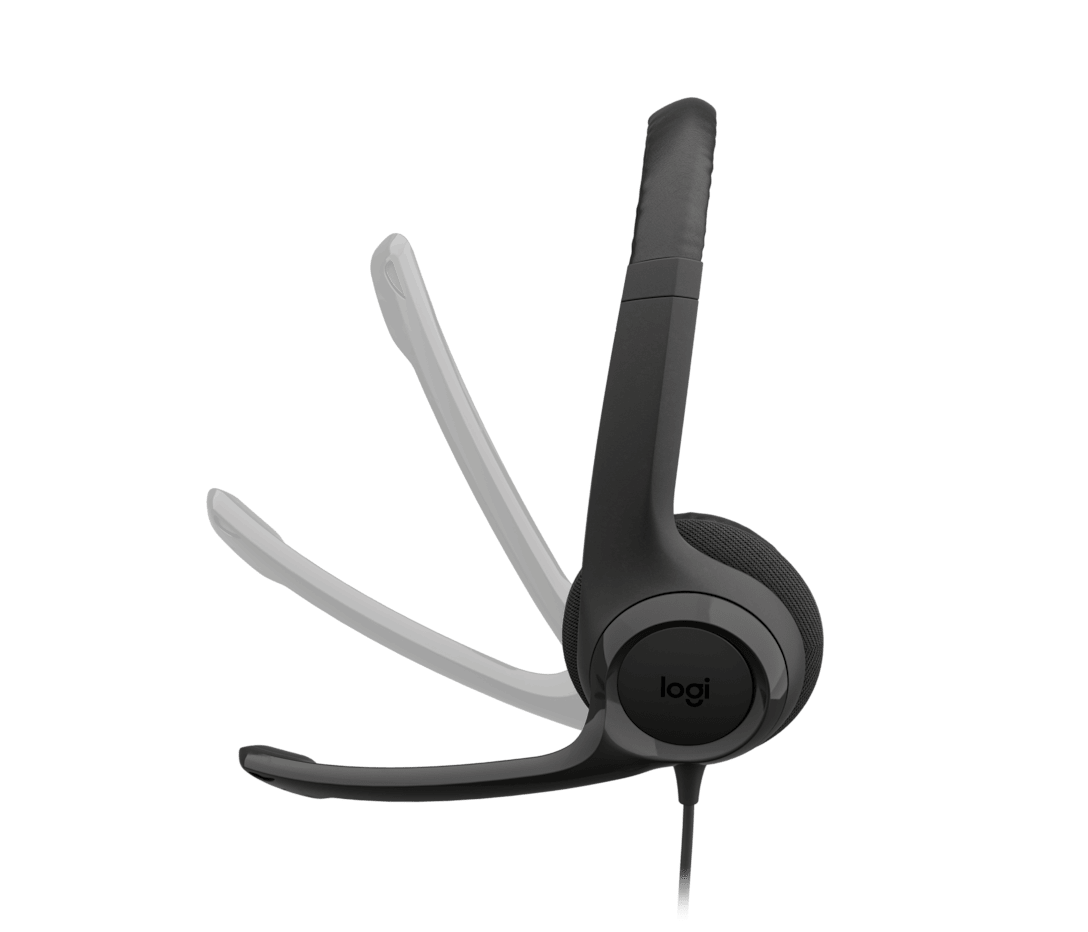 Audífonos Logitech H390 USB-C Computer Headset - MIDNIGHT BLACK - AMR-403