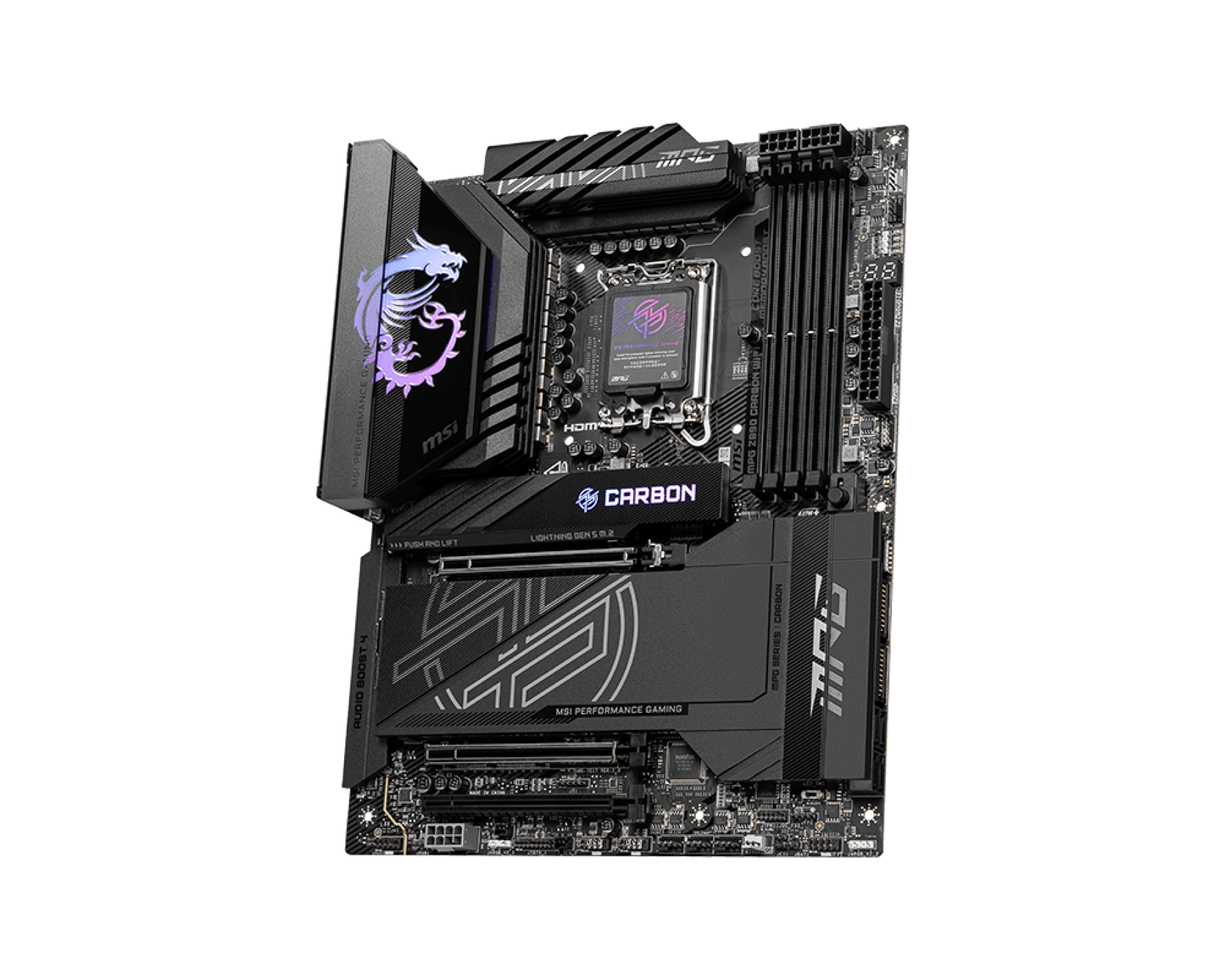 Tarjeta Madre MSI MPG Z890 CARBON WIFI ATX LGA 1851 Intel Z890 256GB DDR5 HDMI/DP para Intel