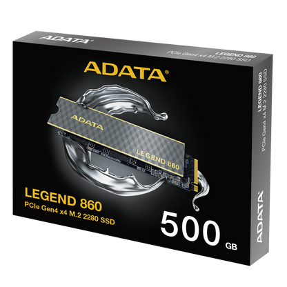 Unidad de Estado Sólido SSD Adata Legend 860 500GB PCIE Gen4 M.2 2280 5000/3000Mbs Compatible con PS5 Disipador Alu