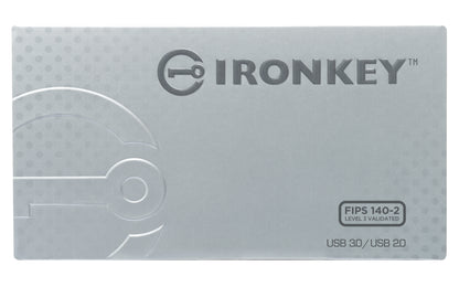 Memoria USB Kingston IronKey S1000 Flash 32GB Encriptado Criptochip Integrado Color Plata
