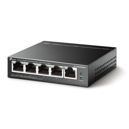 Switch TP-Link 5-Port Gigabit Desktop Switch with 4-Port PoE 4× Gigabit PoE Ports 1× Gigabit Non-PoE Port