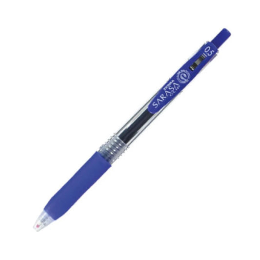 Boligrafo Zebra Sarasa Clip rollerball retractil punto fino 0.5 tinta gel color azul caja c/12

