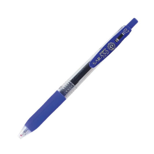 Boligrafo Zebra Sarasa Clip rollerball retractil punto mediano 0.7 tinta gel color azul caja c/12
