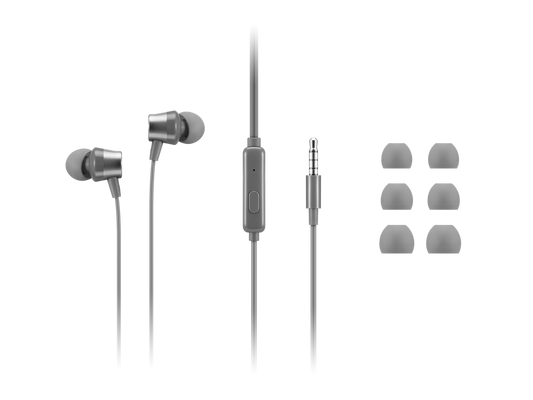 Audífonos Lenovo 110 In-Ear Color Gris