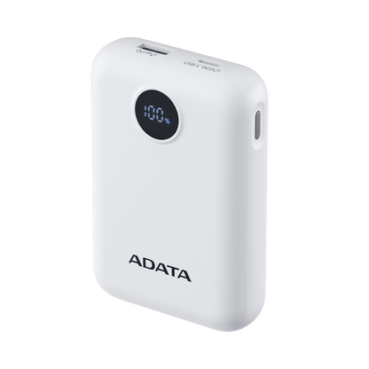 Power Bank Adata 10000mAh Digital PC10022 Blanco