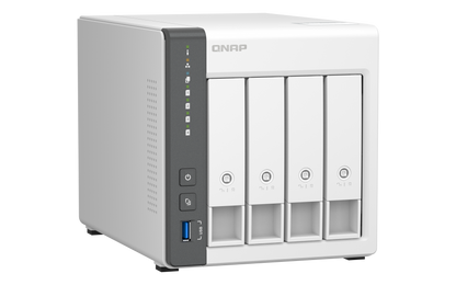 Unidad Almacenamiento NAS QNAP CPU ARM Cortex A55 Quad Core 2.0GHz 4GB RAM RJ45 2.5GbE 4 Bahias 3.5 Hasta 22TB Linux S/D