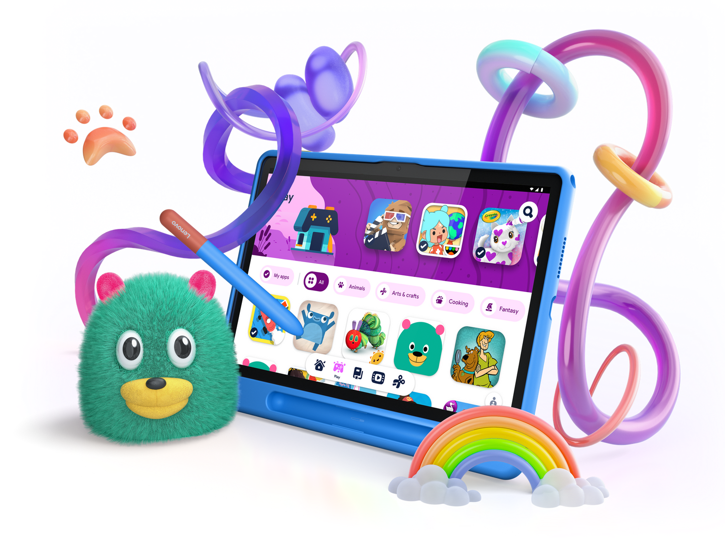 Tablet Lenovo Tab 10.1 MediaTek Helio G85 4GB 64 GB Android 14 Incluye Funda y Pluma Color Gris Luna