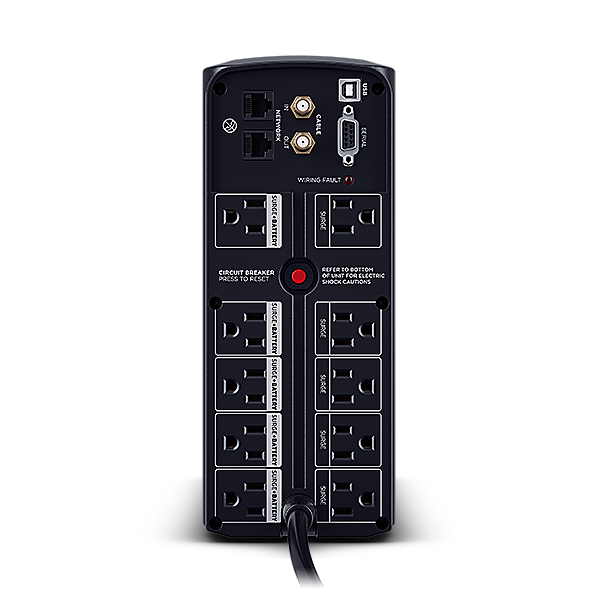 UPS CYBERPOWER 850VA 510W LCD REGULADOR VOLTAJE 9 CONT