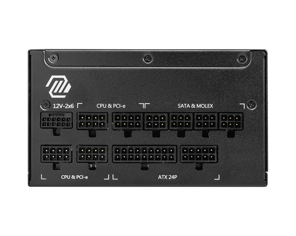 Fuente de Poder 1250W MSI MAG A1250GL PCIE5 80 PLUS Gold ATX Modular 24-pin ATX 135mm