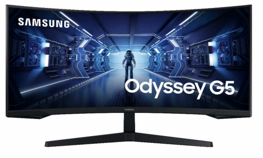 Monitor Samsung 34" Odyssey G5 WQHD Resolución 3440x1440 Panel VA