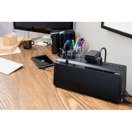 UPS APC Back ES 850VA/450W 120V Batería Plomo 9 Contactos Color Negro
