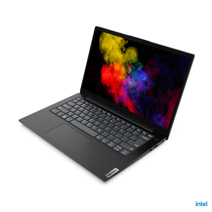 Laptop Lenovo V14 G2 IJL 14" Intel Celeron N4500 Disco duro 128 GB SSD Ram 4 GB Windows 11 Home Color Negro