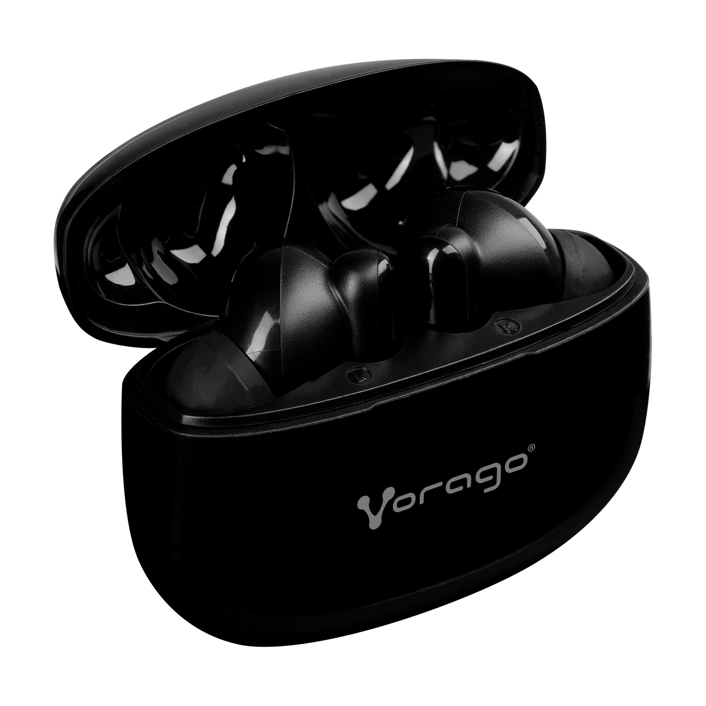 Audífono Vorago ESB-202 Bluetooth 5.3 Manos Libres 4.5 Horas Control Táctil Negro
