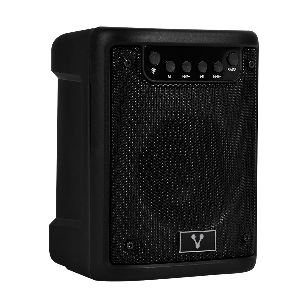 MINI BAFLE VORAGO KSP-180 NEGRO 3" 10WATTS RMS / RECARGABLE / TWS BT 4HRS CARGA USB TIPO C