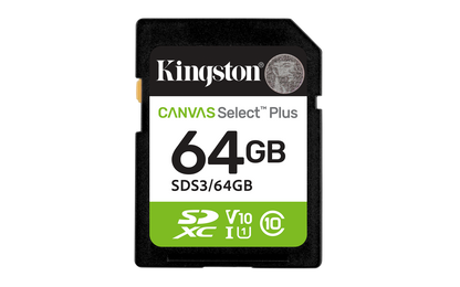 Memoria Micro SDXC Kingston Flash Canvas Select Plus 64GB SD UHS-I Clase 10
