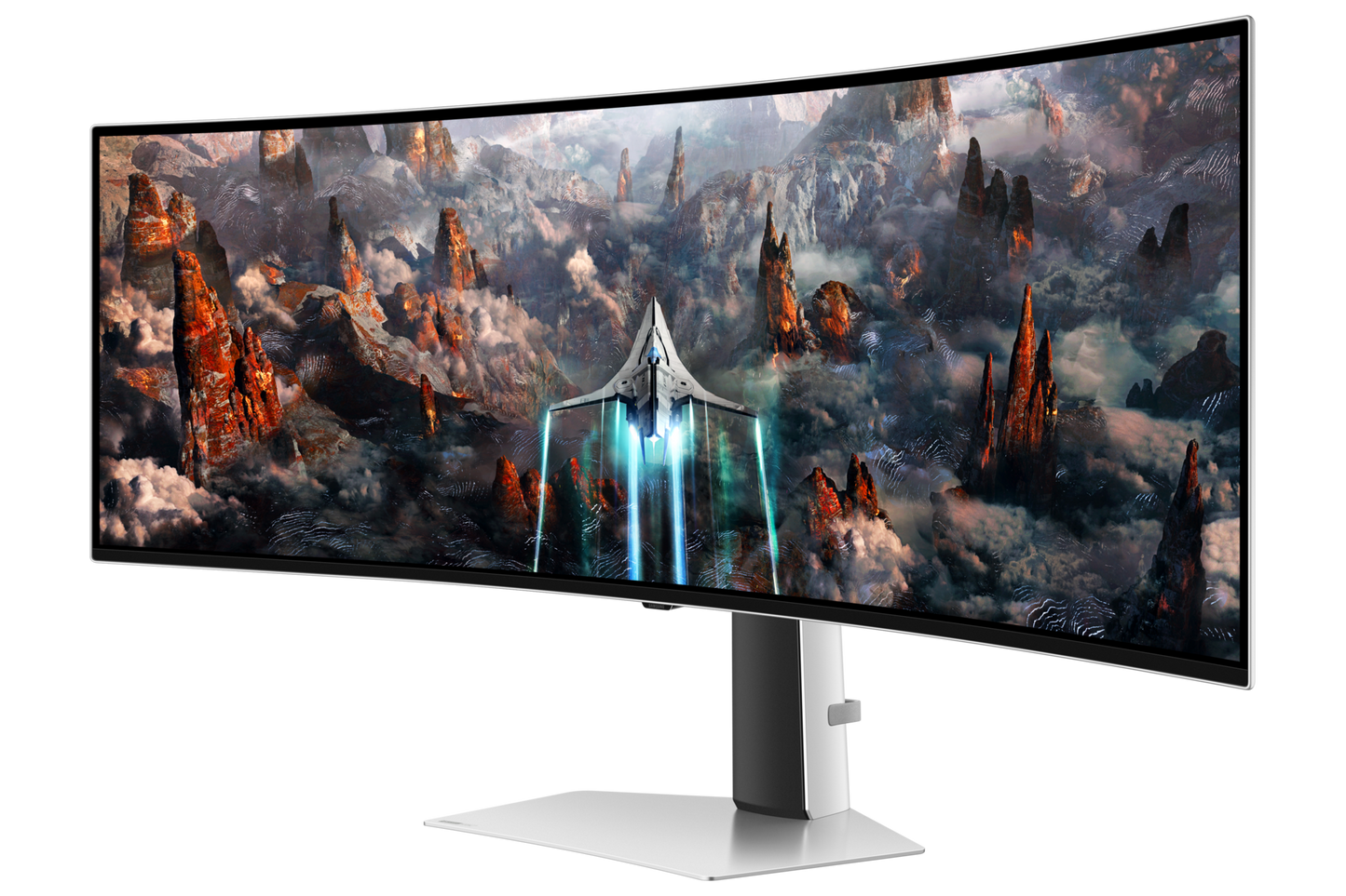 Monitor Gaming Samsung 49" Curvo 1800R Oled Resolucion 5120x1440 Panel Oled
