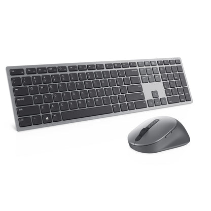 Kit Teclado y Mouse Dell Premier Wireless KM7321W Español Color Gris titanio Garantia 3 Años
