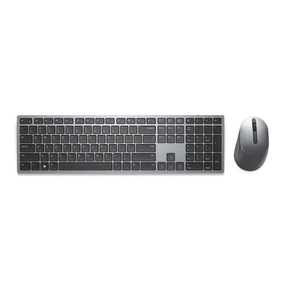 Kit Teclado y Mouse Dell Premier Wireless KM7321W EspaÃ±ol Color Gris titanio Garantia 3 aÃ±os