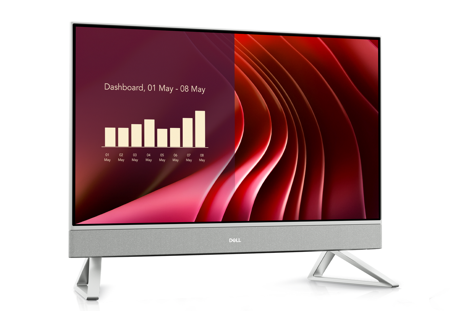 All in One Dell Pro EC24250 23.8 Touch Core i5-1334U 512GB SSD Ram 16GB Windows 11 Home Color Blanco