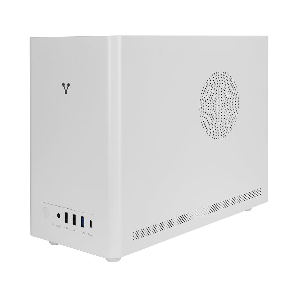 GABINETE VORAGO GAB-210 MINITORRE Micro ATX / ITX 2xUSB 2.0 1xUSB 3.0 1xTIPO C 5OOW  BLANCO