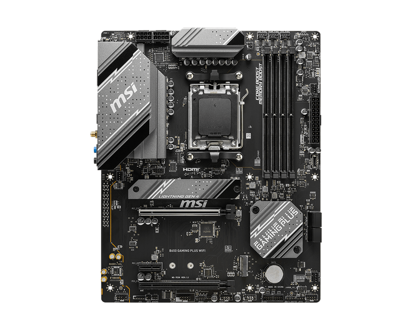 Tarjeta Madre MSI B650 GAMING PLUS WIFI ATX Socket AM5 AMD B650 192GB DDR5 HDMI/DP para AMD