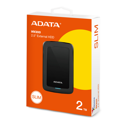 Disco Duro Externo Adata 2TB HV300 2.5" USB 3.1 Negro