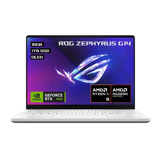 Laptop Asus Gaming Rog Zephyrus Ga403uu-Qs048w  14.0" Ryzen 9 8945hs 16gb 1tb Pcie G4 Ssd Ssd Nv Rtx-4050 6gb Win 11 Hom