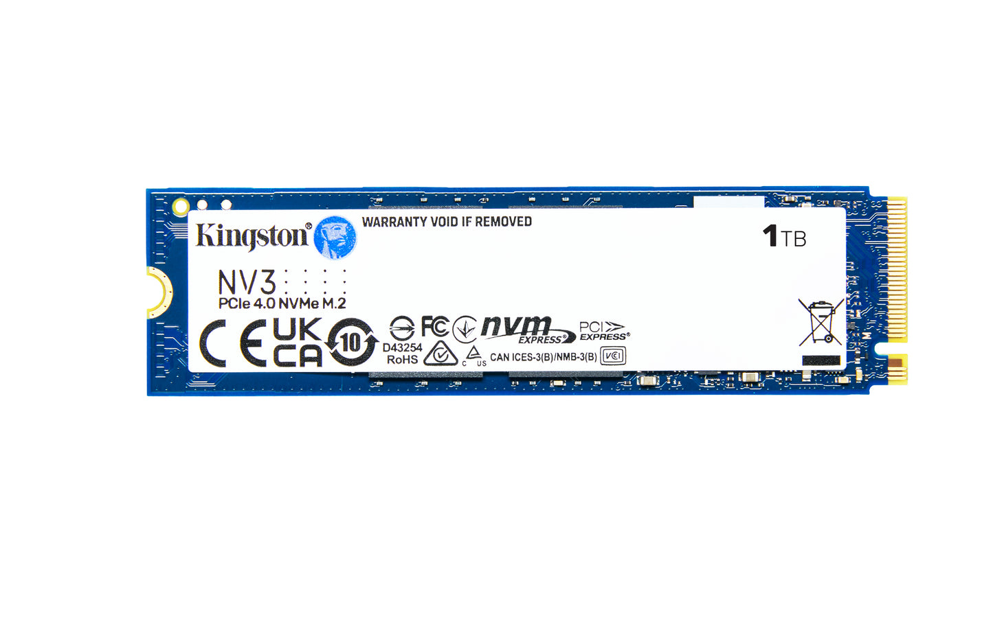 Unidad de Estado Solido SSD Kingston SNV3S NVMe 1TB PCI Express 4.0 M.2