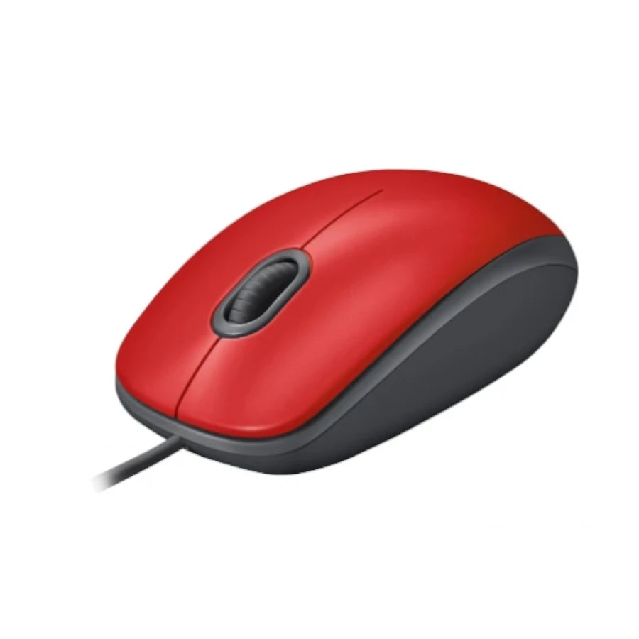 Mouse Logitech Alambrico M110 Silent Red