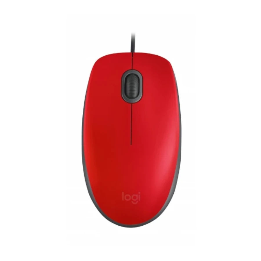 Mouse Logitech Alambrico M110 Silent Red