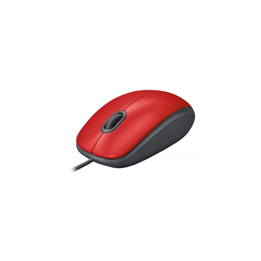 Mouse Logitech  Alambrico  M110 Silent Red