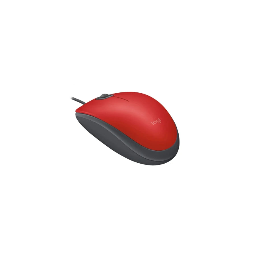 Mouse Logitech  Alambrico  M110 Silent Red
