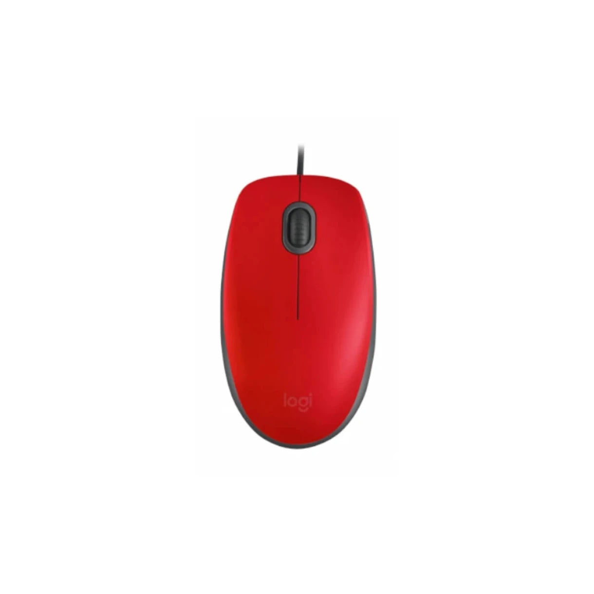 Mouse Logitech  Alambrico  M110 Silent Red