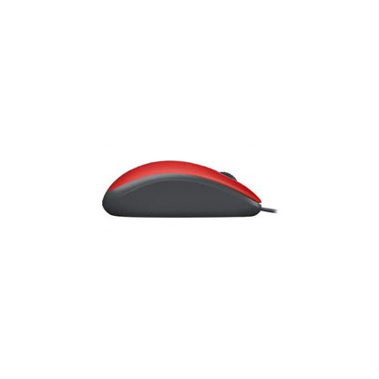 Mouse Logitech  Alambrico  M110 Silent Red