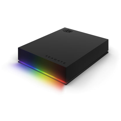 Disco Duro Seagate Externo Firecuda 5TB 2.5 Portatil USB 3.2 Color Negro Windows Mac Gaming Led RGB