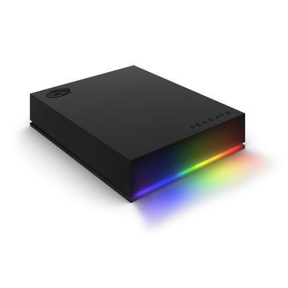 Disco Duro Seagate Externo Firecuda 5TB 2.5 Portatil USB 3.2 Color Negro Windows Mac Gaming Led RGB
