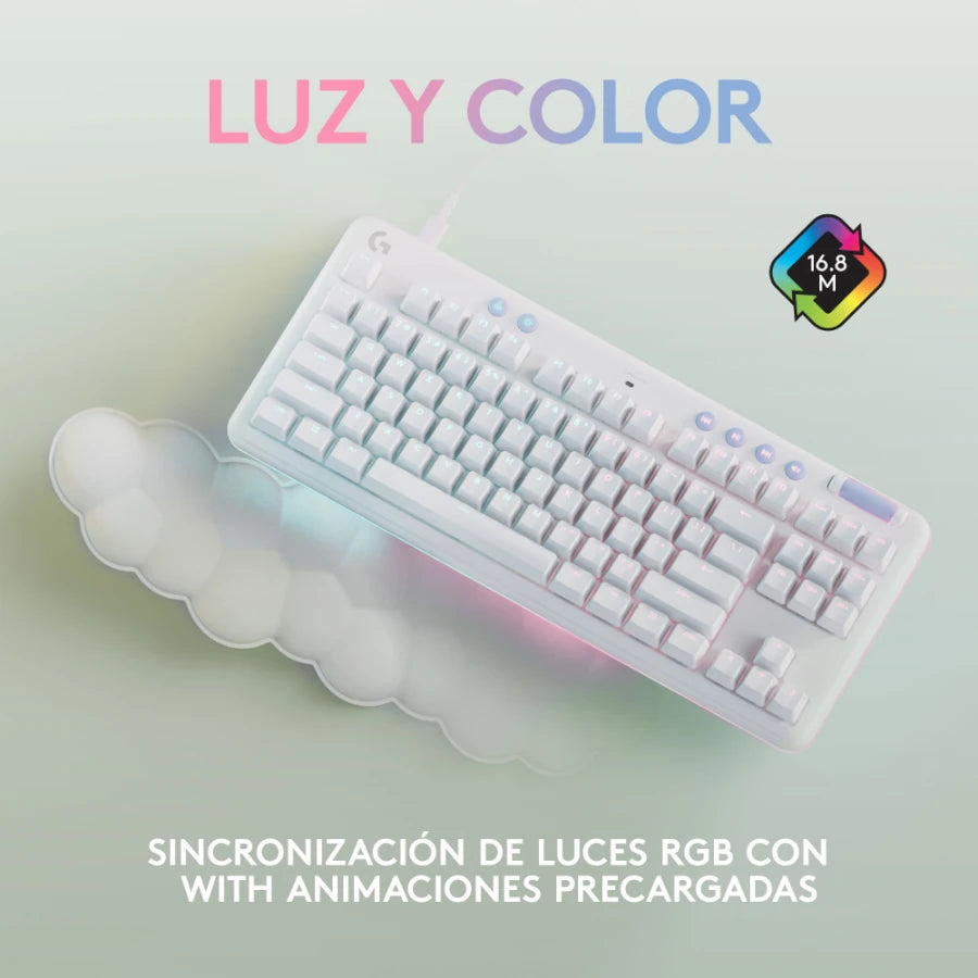 Teclado Logitech G713 Gaming GX Linear Alambrico Color Blanco