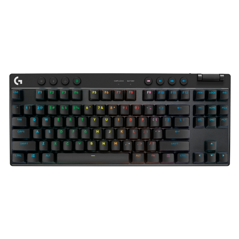 Teclado Logitech Lightspeed para juegos PRO X TKL color negro