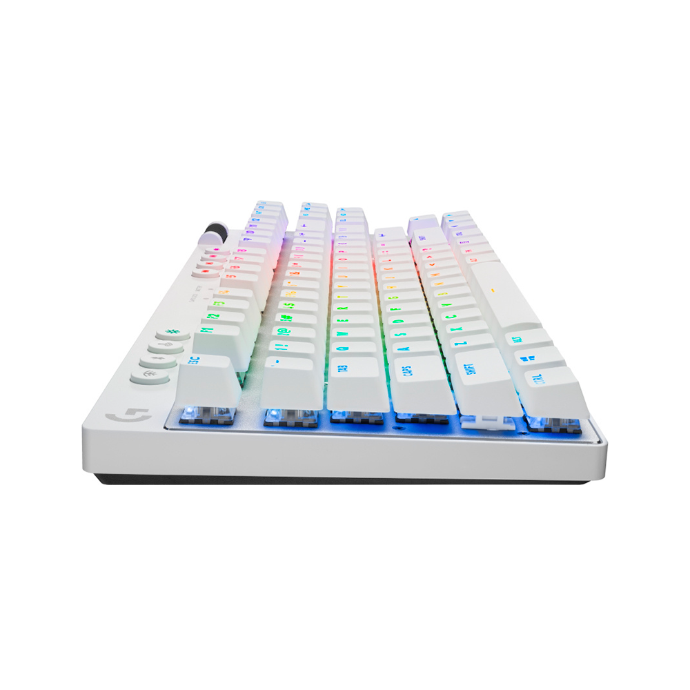 Teclado Logitech Lightspeed para juegos PRO X TKL color blanco