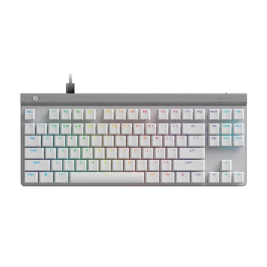 Teclado Logitech G515 TKL Wired Gaming  USB Color Blanco