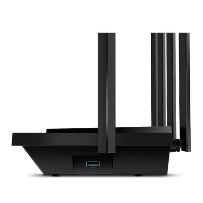 Router TP-LinkDual-Band Wi-Fi 6 574 Mbps at 2 4 GHz 4804 Mbps at 5 GHz 6× Antennas